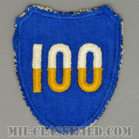 第100歩兵師団（100th Infantry Division）[カラー/カットエッジ/パッチ/中古1点物]の画像