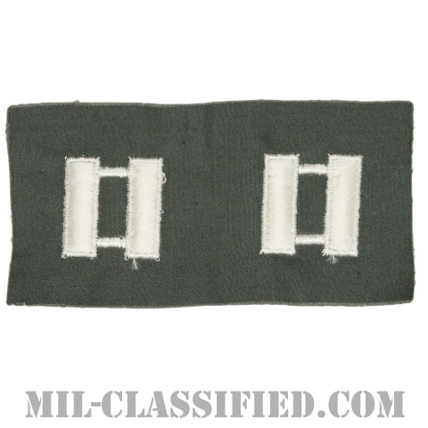 大尉（Captain (CPT)）[カラー/空軍セージグリーン生地/階級章/ペア（2枚1組）]の画像