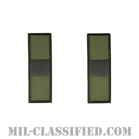 准尉長 (CW3)（Chief Warrant Officer 3）[サブデュード（ブラックメタル）/階級章（1956-1972）/バッジ/ペア（2個1組）]の画像