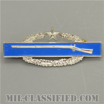 戦闘歩兵章 (セカンド)（Combat Infantryman Badge (CIB), Second Award）[カラー/1960s/鏡面仕上げ/バッジ/中古1点物]画像