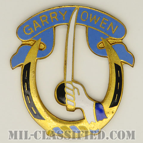 第7騎兵連隊（7th Cavalry Regiment ）[カラー/クレスト（Crest・DUI・DI）バッジ/日本製/中古1点物]の画像