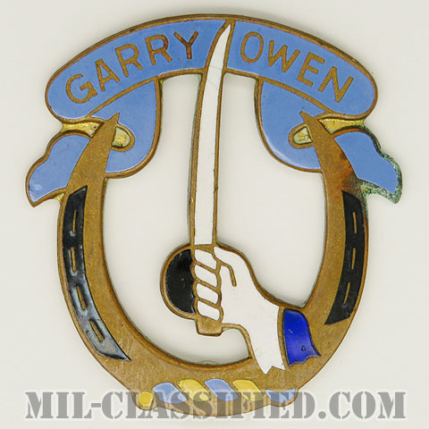 第7騎兵連隊（7th Cavalry Regiment ）[カラー/クレスト（Crest・DUI・DI）バッジ/日本製/中古1点物]画像