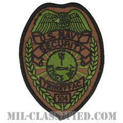 Naval Security Force (キングス・ベイ海軍潜水艦基地トライデント整備所憲兵隊)[サブデュード/メロウエッジ/パッチ]の画像