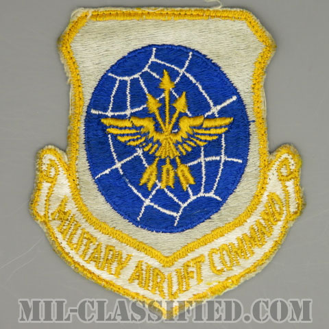 軍事空輸軍団（Military Airlift Command (MAC)）[カラー/カットエッジ/パッチ/1960s/4インチ規格/中古1点物]の画像