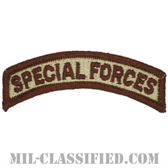 スペシャルフォースタブ（Special Forces Tab）[デザート（ブラウンエッジ）/メロウエッジ/パッチ]画像