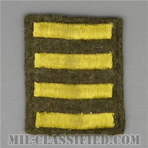 海外勤務(派遣)章 4連(勤続2年)（Overseas Service Bar）[ウール・フェルト生地/パッチ/中古1点物]の画像
