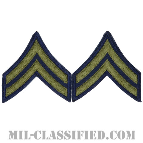 伍長（Corporal (CPL)）[カットエッジ/階級章（1951-1959）/パッチ/ペア（2枚1組）/中古1点物]の画像
