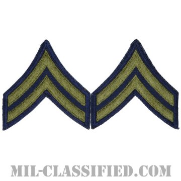 伍長（Corporal (CPL)）[カットエッジ/階級章（1951-1959）/パッチ/ペア（2枚1組）/中古1点物]画像
