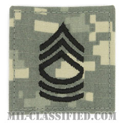 曹長（Master Sergeant (MSG)）[UCP（ACU）/階級章/ベルクロ付パッチ]画像