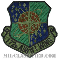 第172空輸航空団（172nd Airlift Wing）[サブデュード/カットエッジ/パッチ]の画像