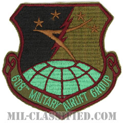 第608兵員空輸群（608th Military Airlift Group）[サブデュード/カットエッジ/パッチ]の画像