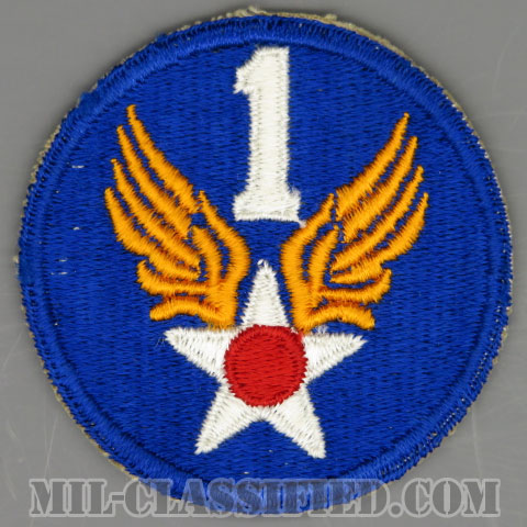 第1空軍（1st Air Force）[カラー/カットエッジ/パッチ/1点物]の画像