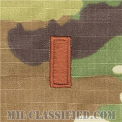 少尉（Second Lieutenant (2LT)）[OCP/空軍階級章/キャップ・チェスト用/縫い付けパッチ]画像