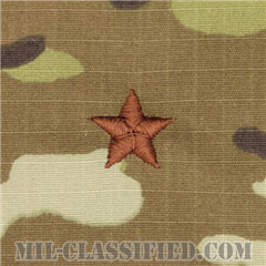 准将（Brigadier General (BG)）[OCP/空軍階級章/チェスト用/縫い付けパッチ]画像