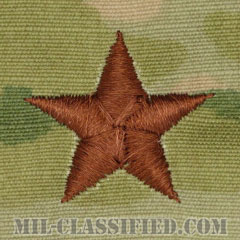 准将（Brigadier General (BG)）[OCP（7C）/空軍階級章/キャップ用/縫い付けパッチ]の画像