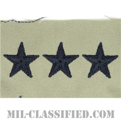 中将（Lieutenant General (LTG)）[ABU/空軍階級章/パッチ/ペア（2枚1組）]の画像