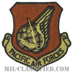 太平洋空軍（Pacific Air Forces）[OCP/カットエッジ/ベルクロ付パッチ]画像
