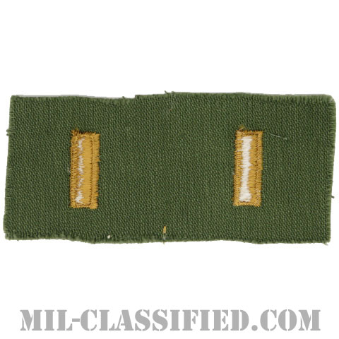 少尉（Second Lieutenant (2LT)）[サブデュード/階級章/1960s/コットン100％/パッチ/ペア（2枚1組）]画像