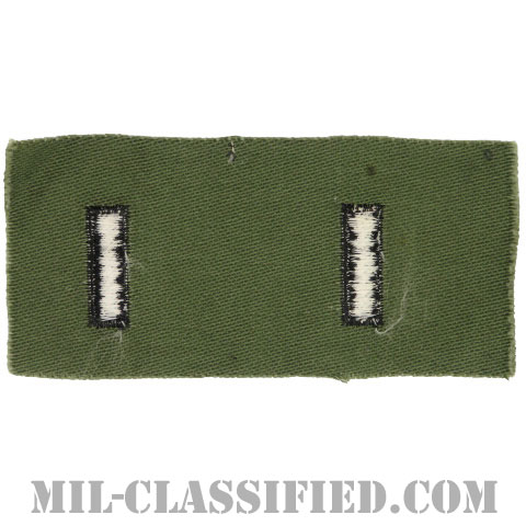 中尉（First Lieutenant (1LT)）[サブデュード/階級章/1960s/コットン100％/パッチ/ペア（2枚1組）]画像