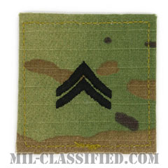 伍長（Corporal (CPL)）[OCP（7C）/階級章/ベルクロ付パッチ]の画像