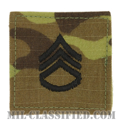 二等軍曹（Staff Sergeant (SSG)）[OCP（7C）/階級章/ベルクロ付パッチ]の画像