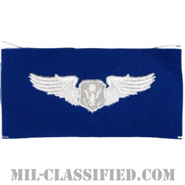 航空機搭乗員章 (将校用エアクルー)（Air Force Officer Aircrew Badge）[カラー/空軍ブルー生地/パッチ]画像