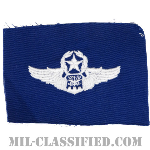 航空士章 (ナビゲーター・マスター)（Navigator/Observer Badge, Master）[カラー/空軍ブルー生地/パッチ]の画像