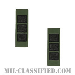 准尉 (CW3)（Chief Warrant Officer 3）[サブデュード（ブラックメタル）/階級章/バッジ/ペア（2個1組）]の画像