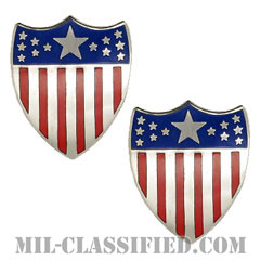 総務科章（Adjutant General's Corps）[カラー/兵科章（将校用）/バッジ/ペア（2個1組）]の画像