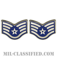 軍曹（Staff Sergeant）[カラー/空軍階級章/バッジ/ペア（2個1組）]画像