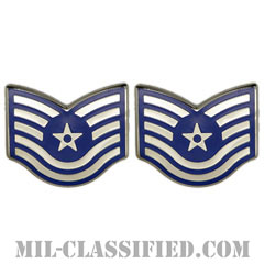 技能軍曹（Technical Sergeant）[カラー/空軍階級章/バッジ/ペア（2個1組）]画像