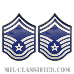 上級曹長（Senior Master Sergeant）[カラー/空軍階級章（1991-）/バッジ/ペア（2個1組）]画像