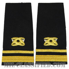 中尉 土木科（Lieutenant Junior Grade (LTJG), Civil Engineer Corps）[ショルダー階級章/ペア（2枚1組）]の画像