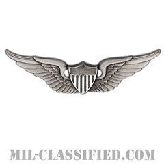 飛行士章 (ベーシック・パイロット)（Army Aviator (Pilot), Basic）[カラー/燻し銀/バッジ]画像