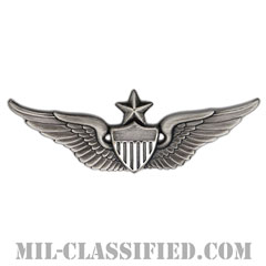 飛行士章 (シニア・パイロット)（Army Aviator (Pilot), Senior）[カラー/燻し銀/バッジ]の画像