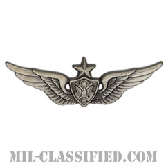 航空機搭乗員章 (シニア・エアクルー)（Army Aviation Badge (Aircrew), Senior）[カラー/燻し銀/バッジ]の画像