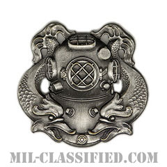潜水員章 (1級)（Diver Badge, First Class）[カラー/燻し銀/バッジ]の画像