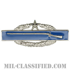 戦闘歩兵章 (セカンド)（Combat Infantryman Badge (CIB), Second Award）[カラー/鏡面仕上げ/バッジ]の画像