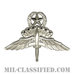 自由降下章 (マスター) （Military Freefall Parachutist Badge, HALO, Jumpmaster）[カラー/鏡面仕上げ/バッジ]の画像