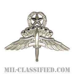 自由降下章 (マスター) （Military Freefall Parachutist Badge, HALO, Jumpmaster）[カラー/鏡面仕上げ/バッジ]画像