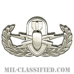 爆破物処理章 (ベーシック) （Explosive Ordnance Disposal (EOD), Badge, Basic）[カラー/鏡面仕上げ/バッジ]の画像