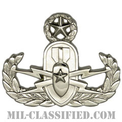 爆破物処理章 (マスター) （Explosive Ordnance Disposal (EOD), Badge, Master）[カラー/鏡面仕上げ/バッジ]の画像