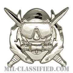 特殊作戦潜水員章（Diver Badge, Special Operations Diver）[カラー/鏡面仕上げ/バッジ]の画像