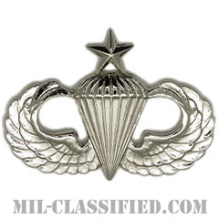 空挺章 (シニア)（Parachutist Badge, Senior, Senior）[カラー/鏡面仕上げ/バッジ]の画像