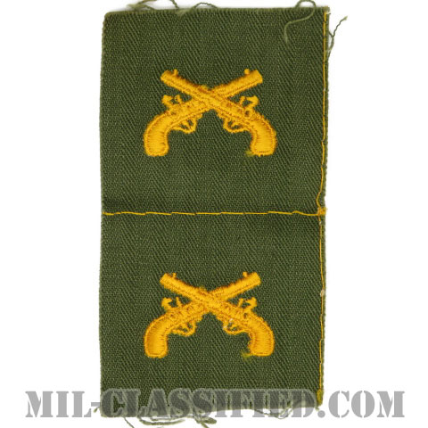 憲兵科章（Military Police Corps）[カラー/兵科章/HBT生地/パッチ/ペア（2枚1組）]の画像