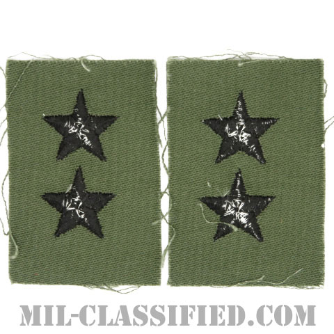 少将（Major General (MG)）[サブデュード/階級章/1960s/コットン100％/パッチ/ペア（2枚1組）]画像
