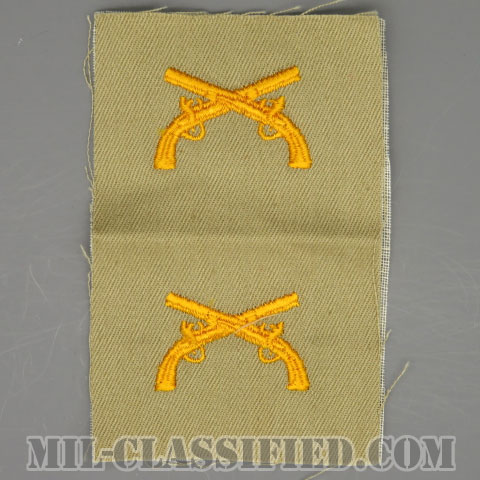 憲兵科章（Military Police Corps）[カラー/カーキ生地/兵科章/ペア（2枚1組）]の画像