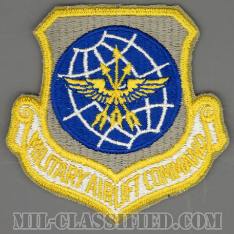 軍事空輸軍団（Military Airlift Command (MAC)）[カラー/カットエッジ/パッチ/1960s/4インチ規格]の画像