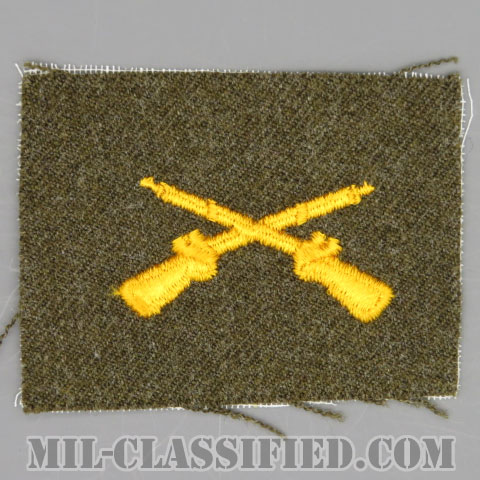 歩兵科章（Infantry Branch Insignia）[カラー/ウール生地/兵科章/パッチ]の画像