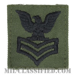 一等兵曹（Petty Officer First Class）[サブデュード/海軍階級章/キャップ用パッチ]の画像